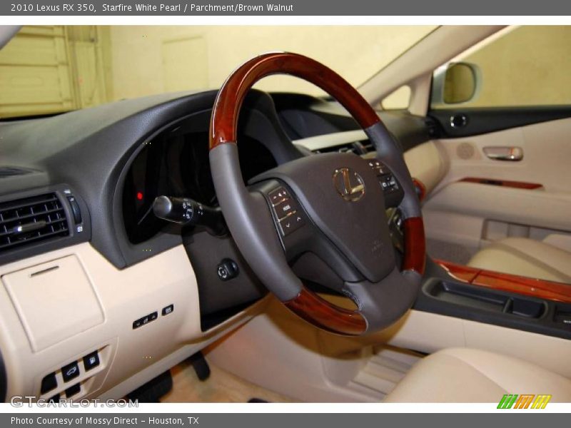 Starfire White Pearl / Parchment/Brown Walnut 2010 Lexus RX 350
