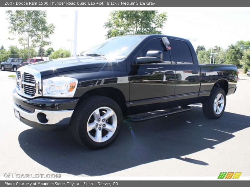 Black / Medium Slate Gray 2007 Dodge Ram 1500 Thunder Road Quad Cab 4x4