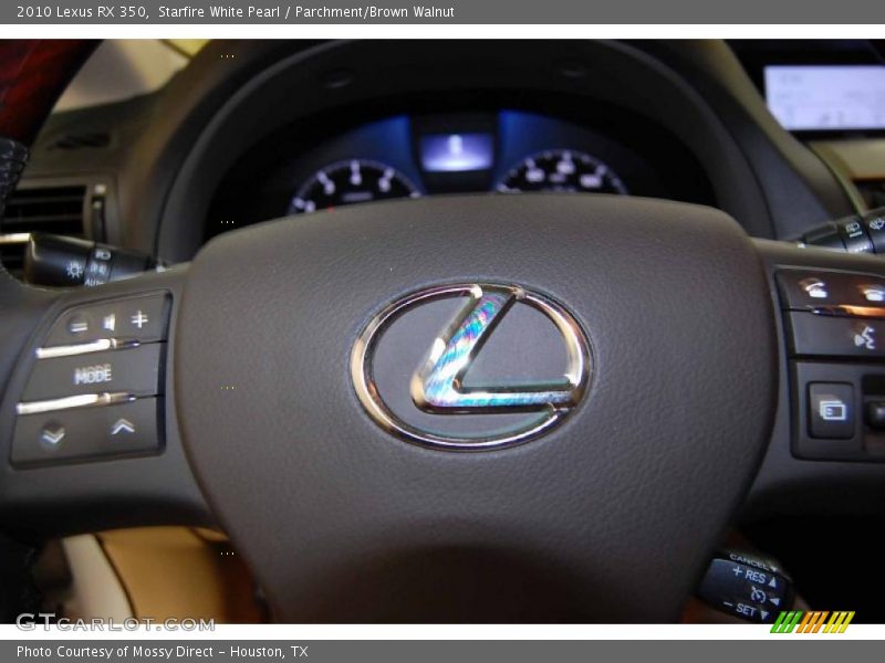 Starfire White Pearl / Parchment/Brown Walnut 2010 Lexus RX 350