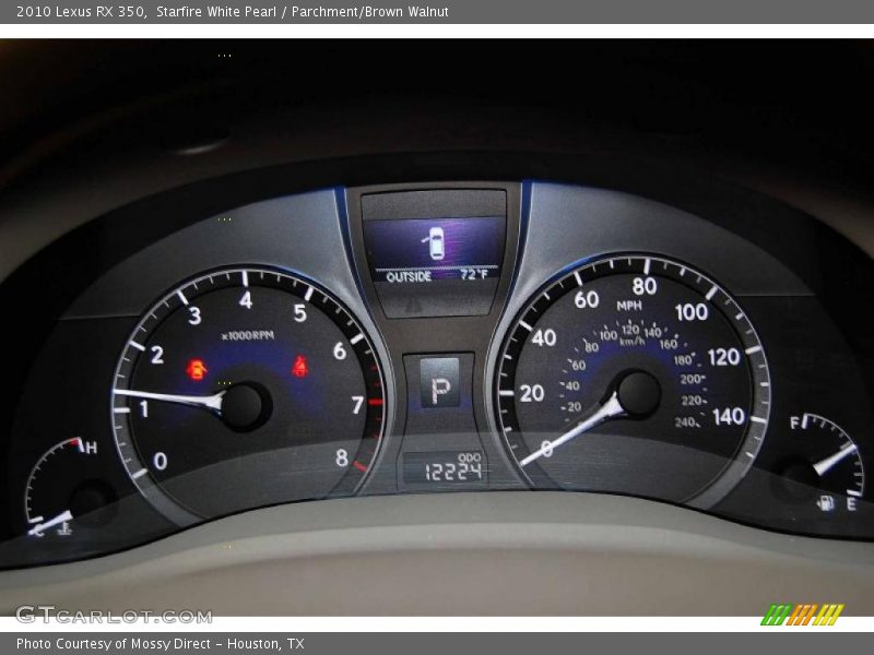 Starfire White Pearl / Parchment/Brown Walnut 2010 Lexus RX 350