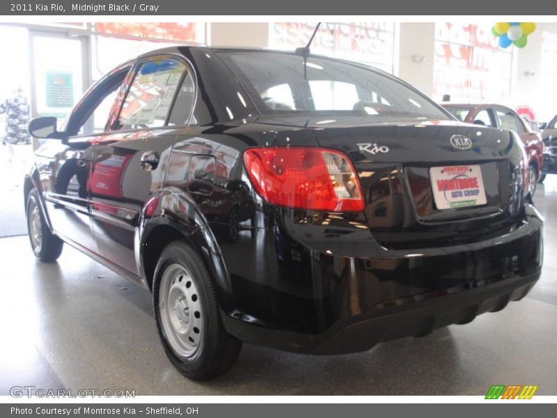 Midnight Black / Gray 2011 Kia Rio