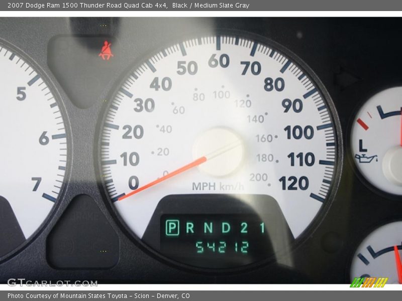 Black / Medium Slate Gray 2007 Dodge Ram 1500 Thunder Road Quad Cab 4x4