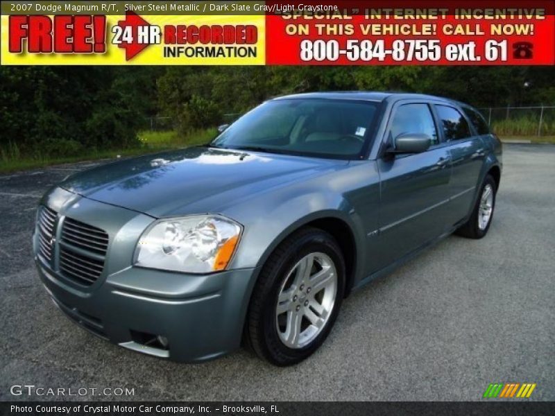 Silver Steel Metallic / Dark Slate Gray/Light Graystone 2007 Dodge Magnum R/T