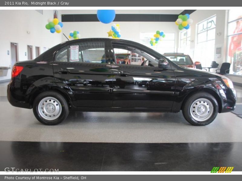 Midnight Black / Gray 2011 Kia Rio