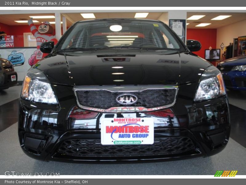Midnight Black / Gray 2011 Kia Rio