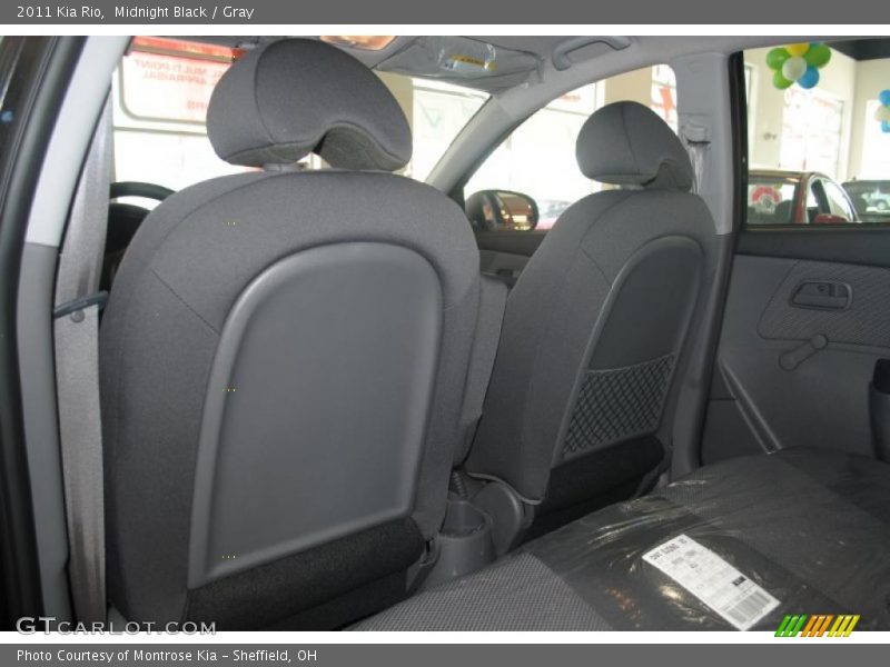 Midnight Black / Gray 2011 Kia Rio
