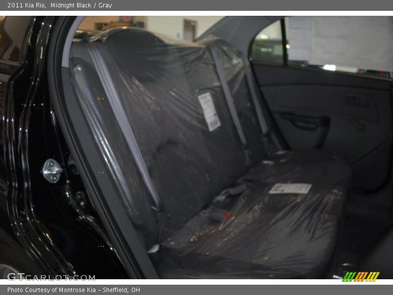 Midnight Black / Gray 2011 Kia Rio