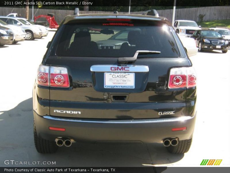 Carbon Black Metallic / Ebony 2011 GMC Acadia SL