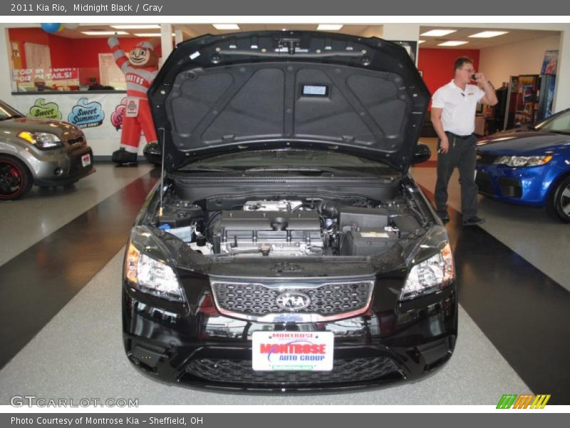 Midnight Black / Gray 2011 Kia Rio