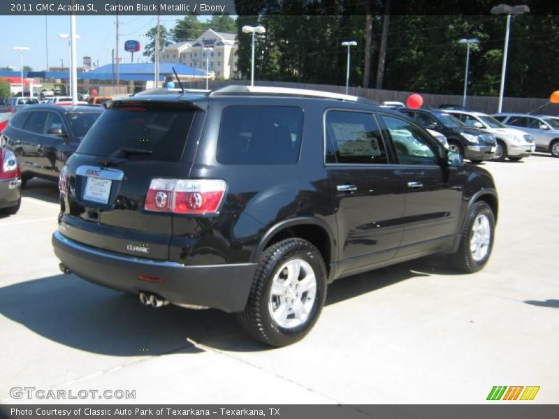 Carbon Black Metallic / Ebony 2011 GMC Acadia SL