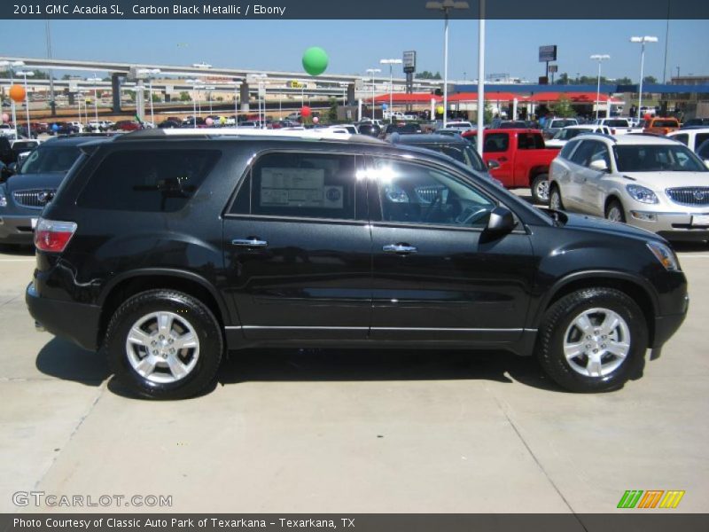 Carbon Black Metallic / Ebony 2011 GMC Acadia SL