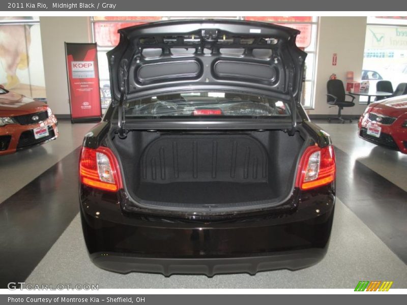 Midnight Black / Gray 2011 Kia Rio