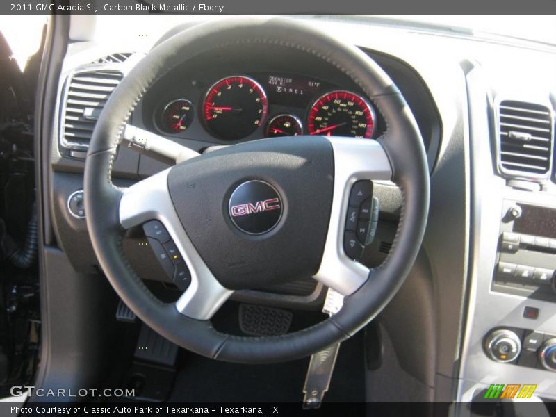 Carbon Black Metallic / Ebony 2011 GMC Acadia SL
