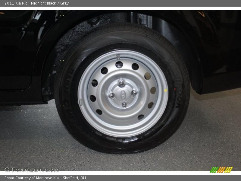 Midnight Black / Gray 2011 Kia Rio