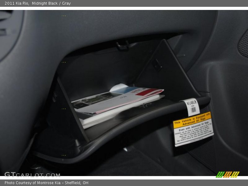Midnight Black / Gray 2011 Kia Rio