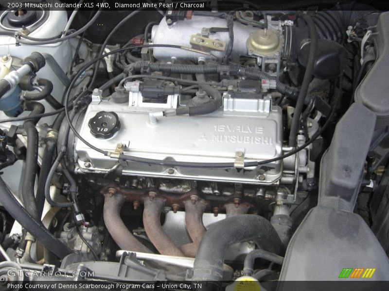 Diamond White Pearl / Charcoal 2003 Mitsubishi Outlander XLS 4WD