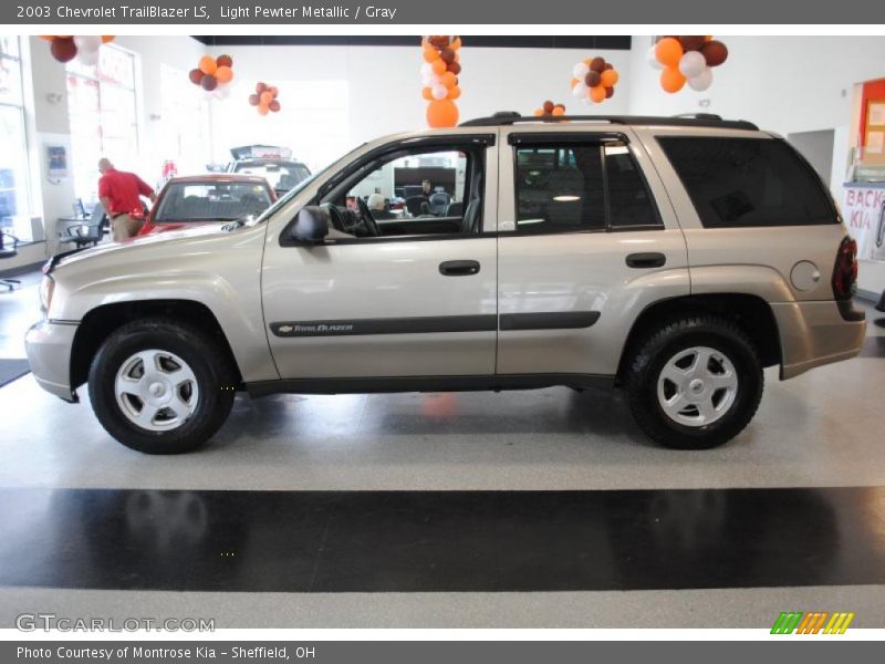 Light Pewter Metallic / Gray 2003 Chevrolet TrailBlazer LS