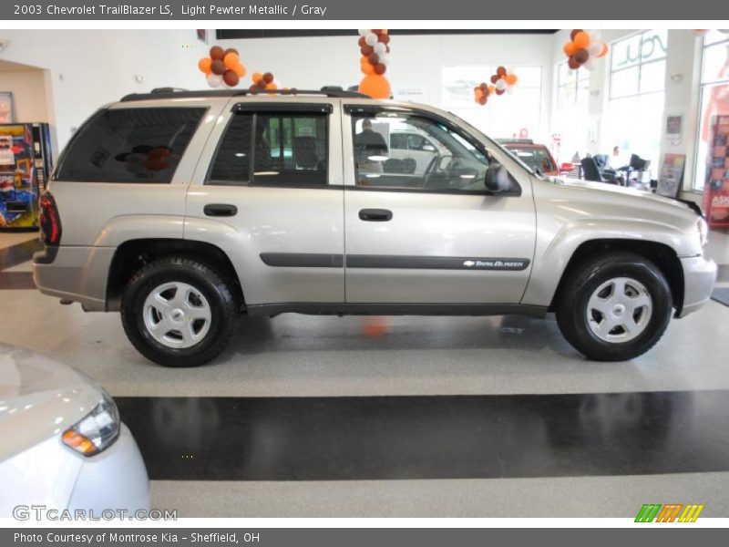 Light Pewter Metallic / Gray 2003 Chevrolet TrailBlazer LS