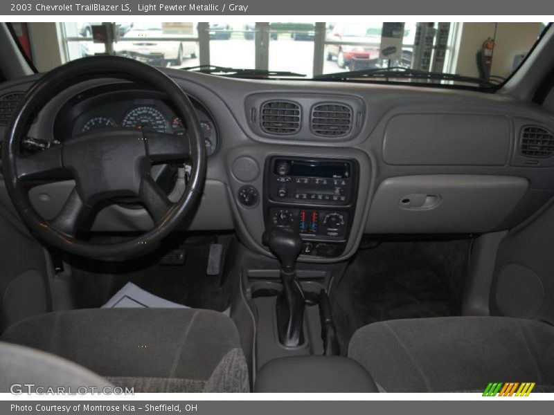 Light Pewter Metallic / Gray 2003 Chevrolet TrailBlazer LS