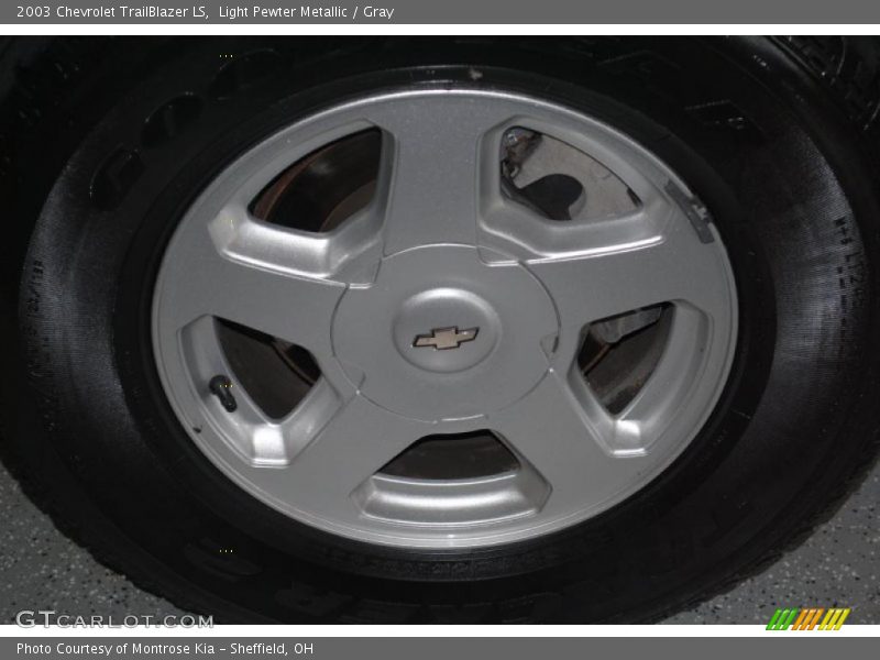 Light Pewter Metallic / Gray 2003 Chevrolet TrailBlazer LS
