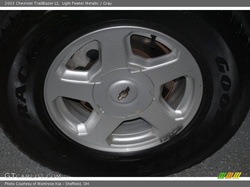 Light Pewter Metallic / Gray 2003 Chevrolet TrailBlazer LS