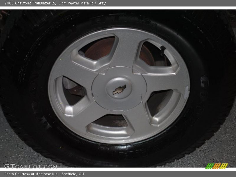 Light Pewter Metallic / Gray 2003 Chevrolet TrailBlazer LS