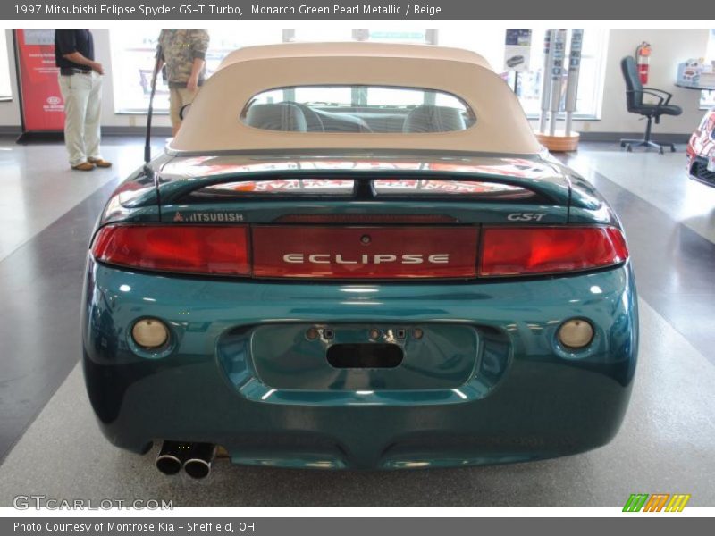Monarch Green Pearl Metallic / Beige 1997 Mitsubishi Eclipse Spyder GS-T Turbo
