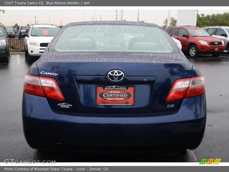 Blue Ribbon Metallic / Ash 2007 Toyota Camry CE