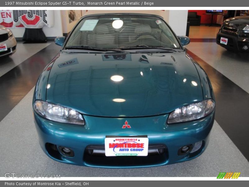 Monarch Green Pearl Metallic / Beige 1997 Mitsubishi Eclipse Spyder GS-T Turbo