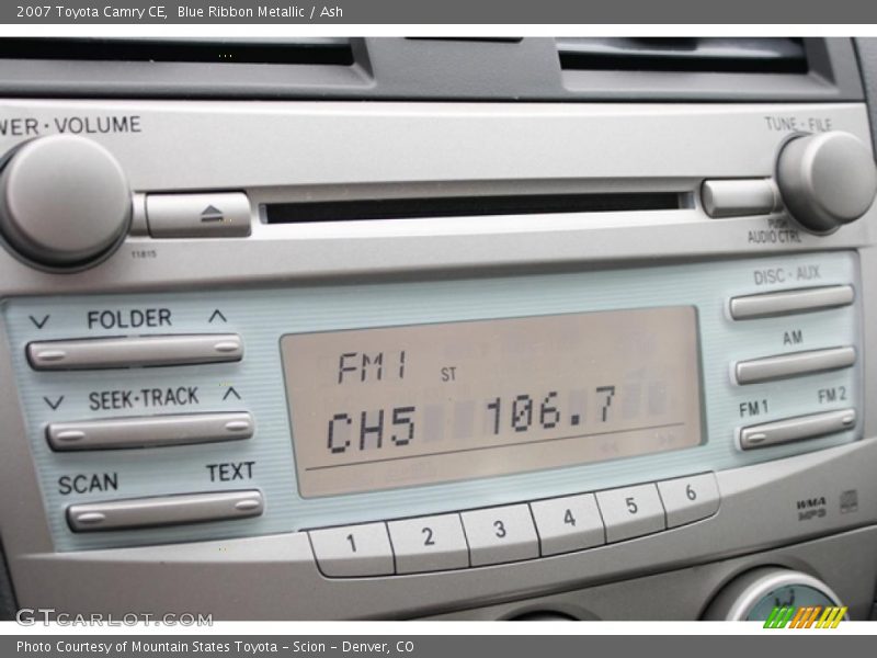 Blue Ribbon Metallic / Ash 2007 Toyota Camry CE