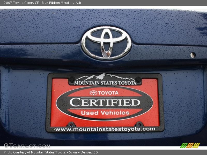 Blue Ribbon Metallic / Ash 2007 Toyota Camry CE