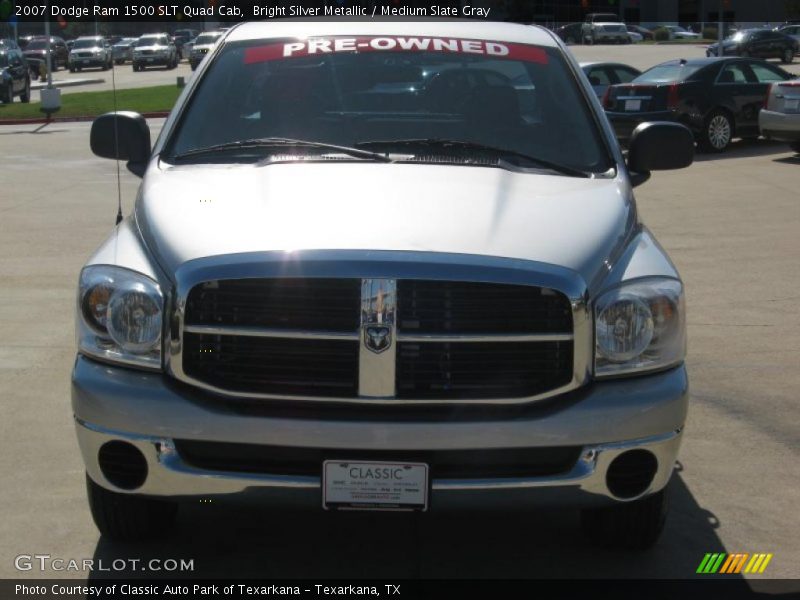 Bright Silver Metallic / Medium Slate Gray 2007 Dodge Ram 1500 SLT Quad Cab