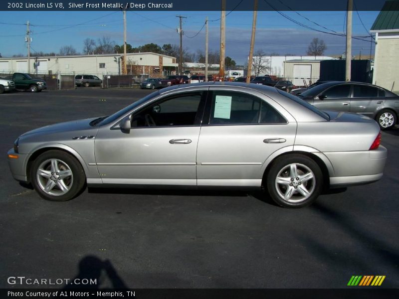 Silver Frost Metallic / Deep Charcoal 2002 Lincoln LS V8