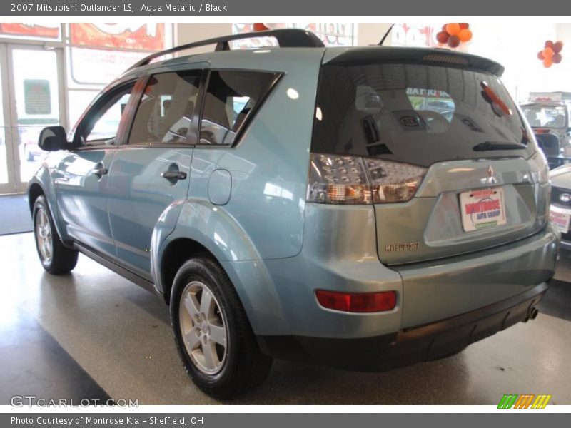 Aqua Metallic / Black 2007 Mitsubishi Outlander LS
