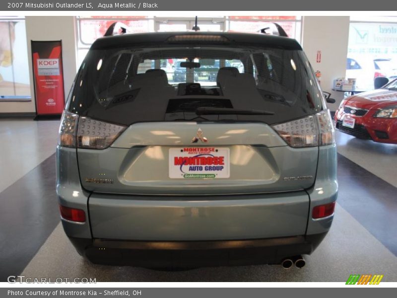 Aqua Metallic / Black 2007 Mitsubishi Outlander LS
