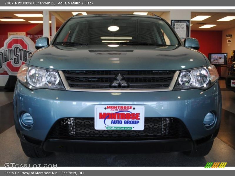 Aqua Metallic / Black 2007 Mitsubishi Outlander LS