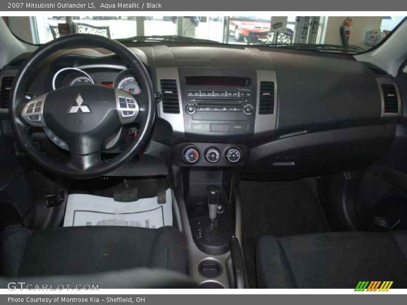 Aqua Metallic / Black 2007 Mitsubishi Outlander LS