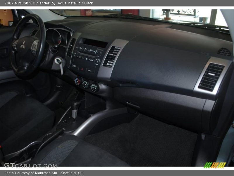 Aqua Metallic / Black 2007 Mitsubishi Outlander LS
