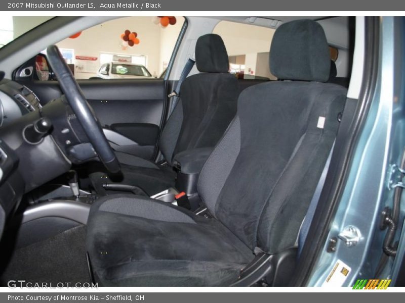 Aqua Metallic / Black 2007 Mitsubishi Outlander LS