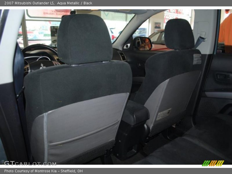 Aqua Metallic / Black 2007 Mitsubishi Outlander LS