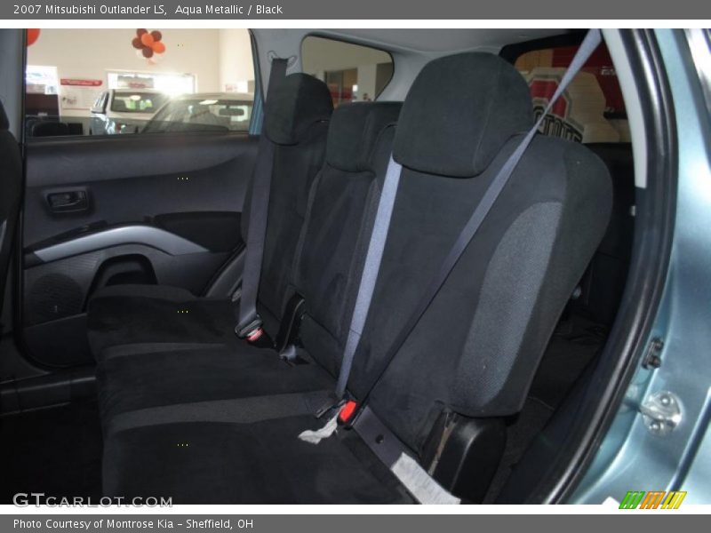 Aqua Metallic / Black 2007 Mitsubishi Outlander LS