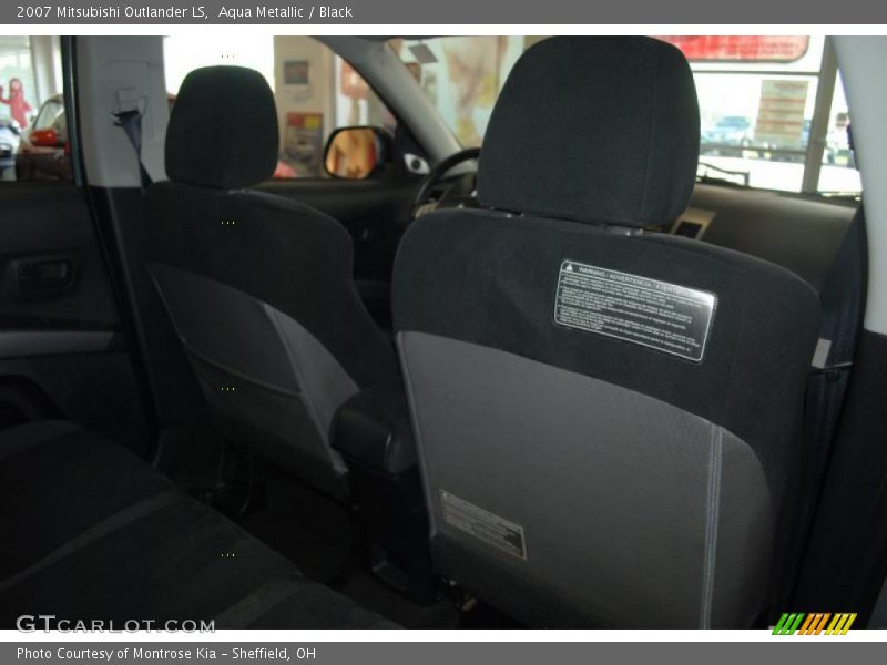 Aqua Metallic / Black 2007 Mitsubishi Outlander LS