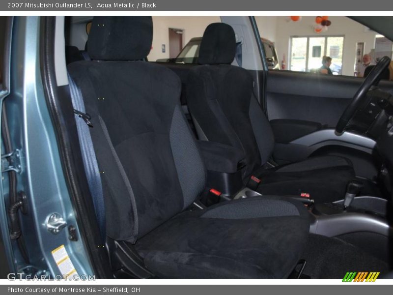 Aqua Metallic / Black 2007 Mitsubishi Outlander LS