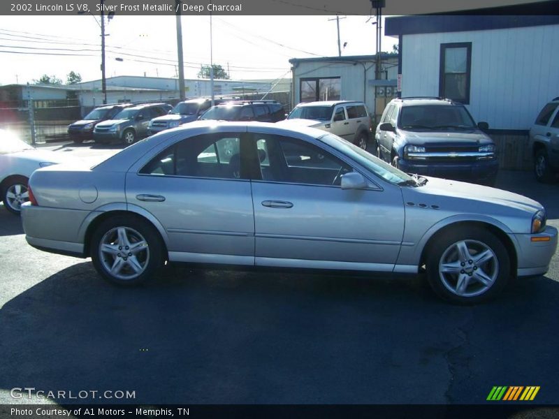 Silver Frost Metallic / Deep Charcoal 2002 Lincoln LS V8