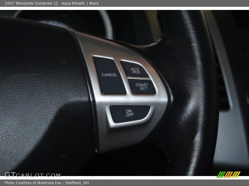 Aqua Metallic / Black 2007 Mitsubishi Outlander LS