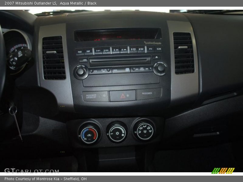 Aqua Metallic / Black 2007 Mitsubishi Outlander LS