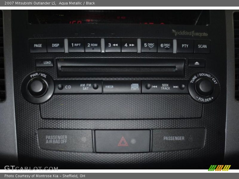 Aqua Metallic / Black 2007 Mitsubishi Outlander LS