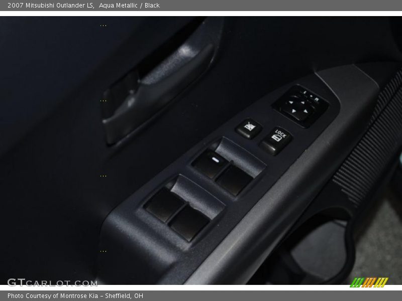 Aqua Metallic / Black 2007 Mitsubishi Outlander LS