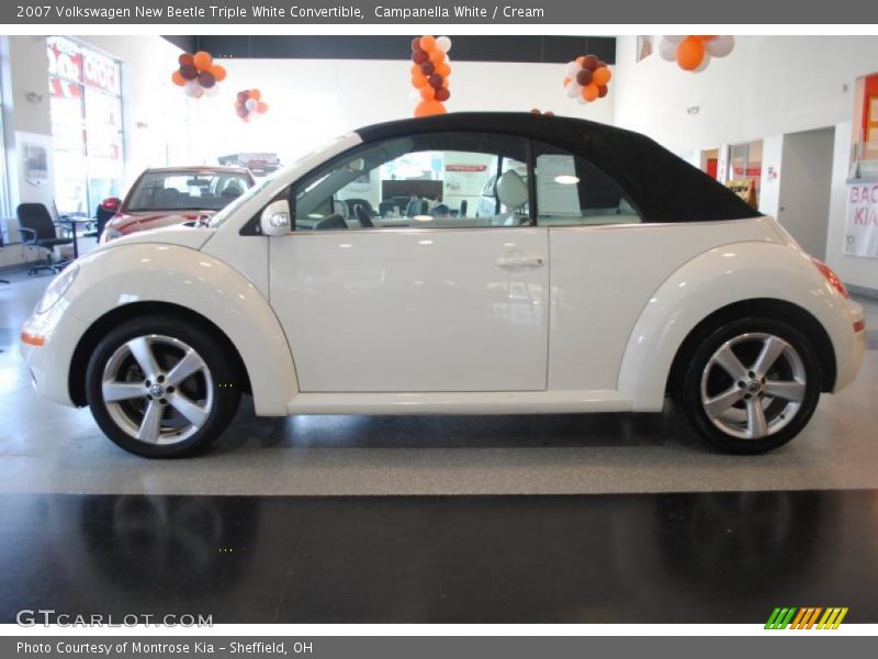 Campanella White / Cream 2007 Volkswagen New Beetle Triple White Convertible