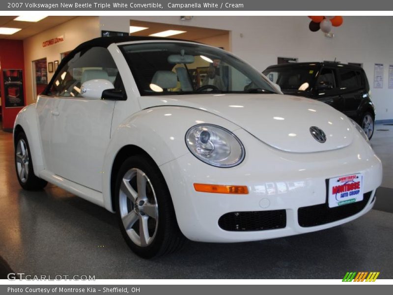 Campanella White / Cream 2007 Volkswagen New Beetle Triple White Convertible